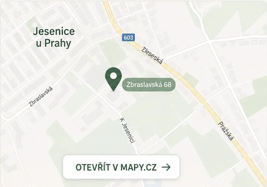 Mapa – Zbraslavská 68, Jesenice u Prahy